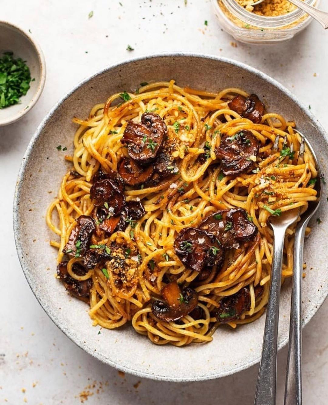 Vegan Balsamic Mushroom Pasta