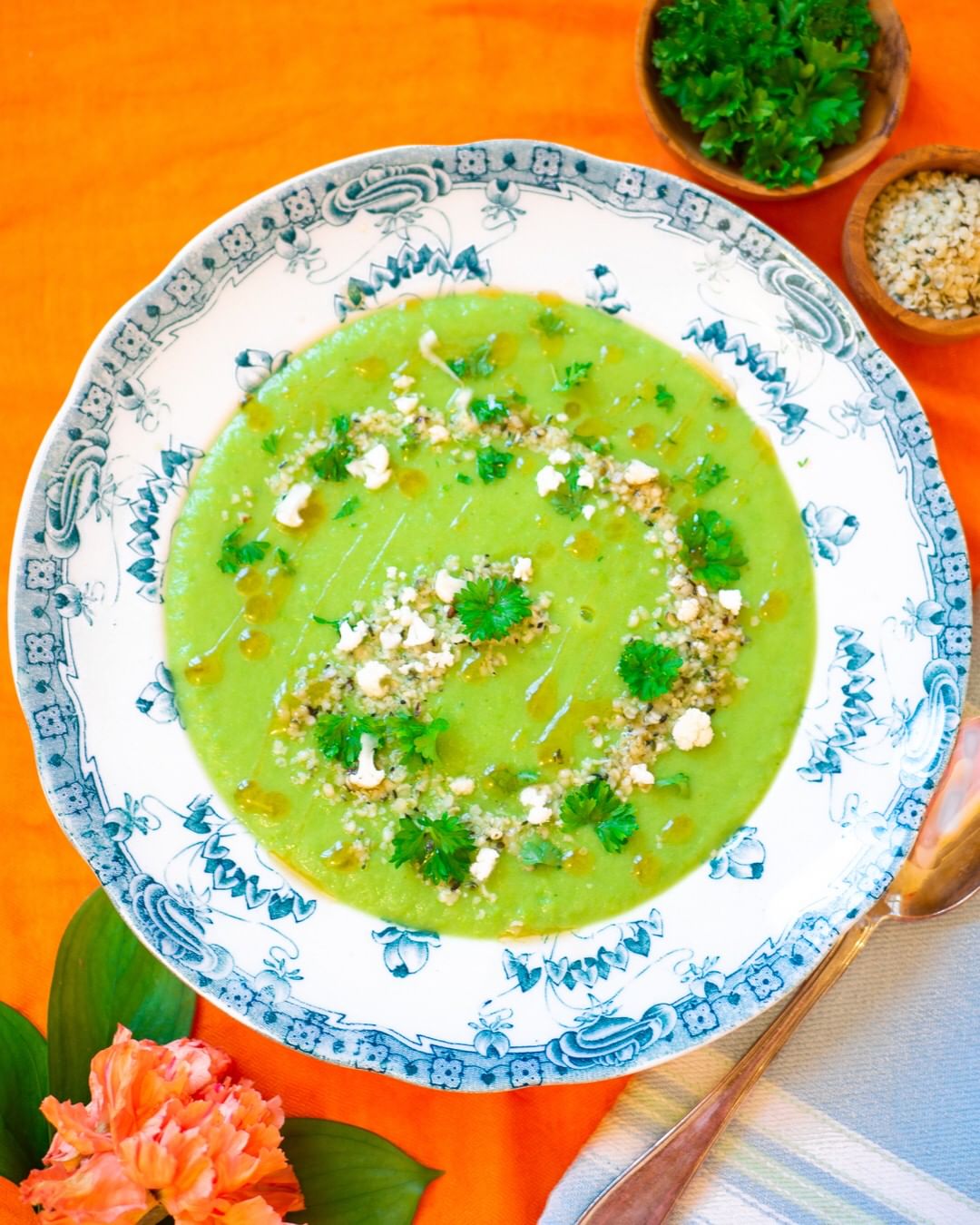 Cauliflower and Green Pea Soup