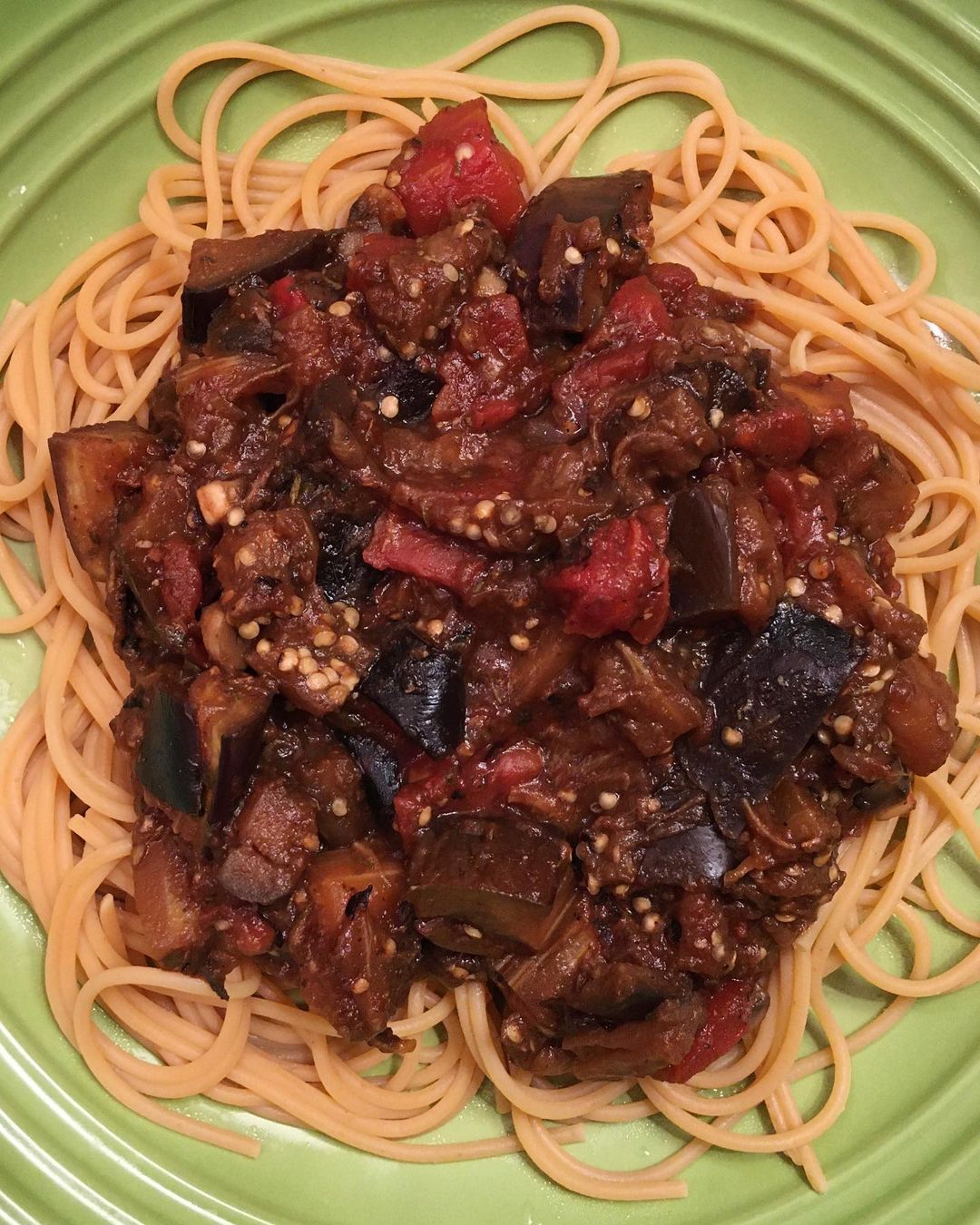 Simple Homemade Eggplant Mushroom Pasta Sauce