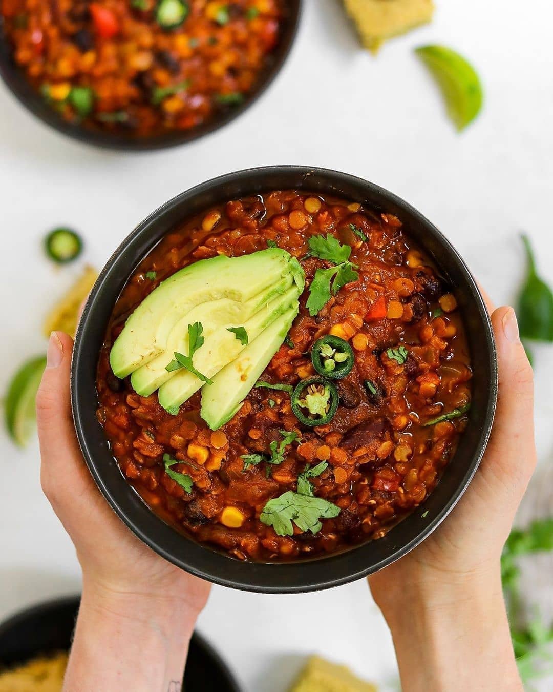 Easy Bean and Lentil Chili