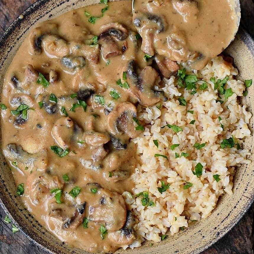 Creamy Mushroom Stroganoff