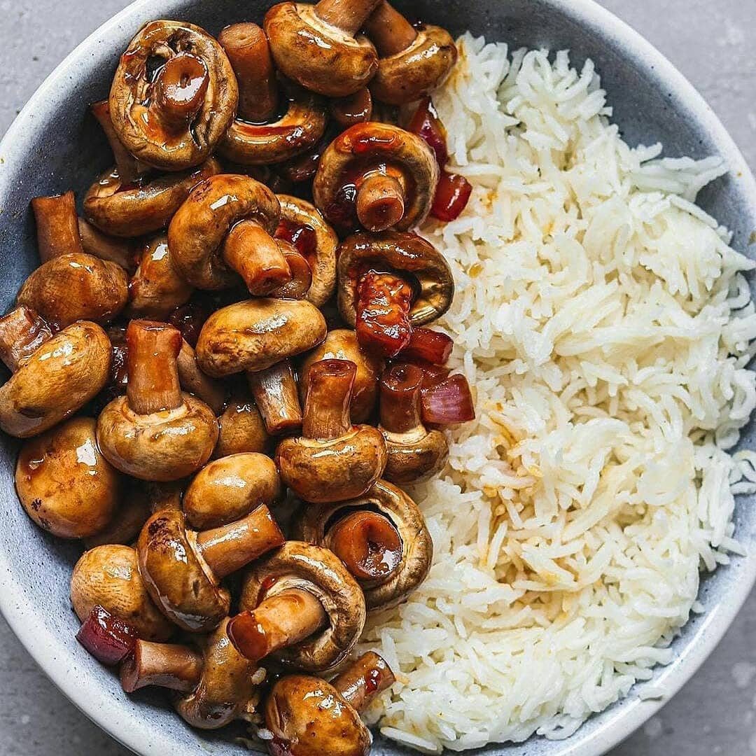 Miso Glazed Mushrooms