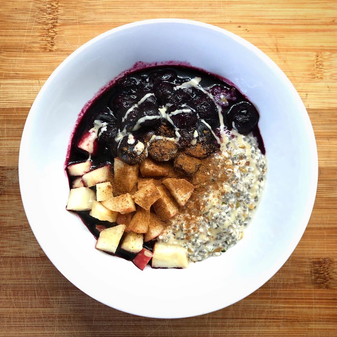 Chia Oats and Seeds Breakfast Bowl