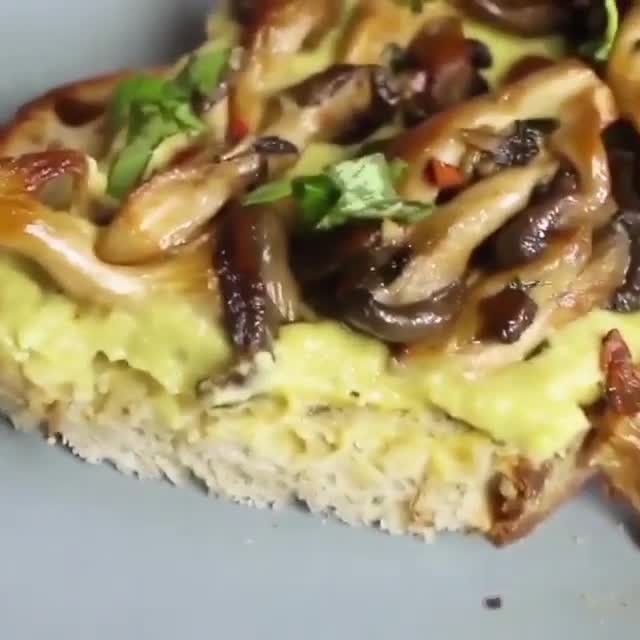 Oyster Mushroom and Avocado Toast