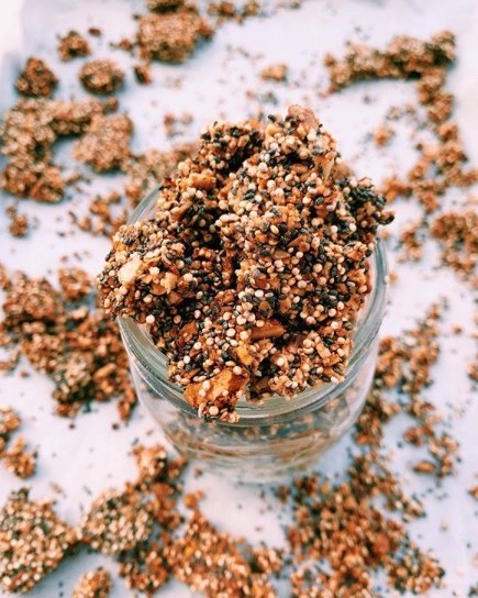 Quinoa Orange Caramel Granola Clusters