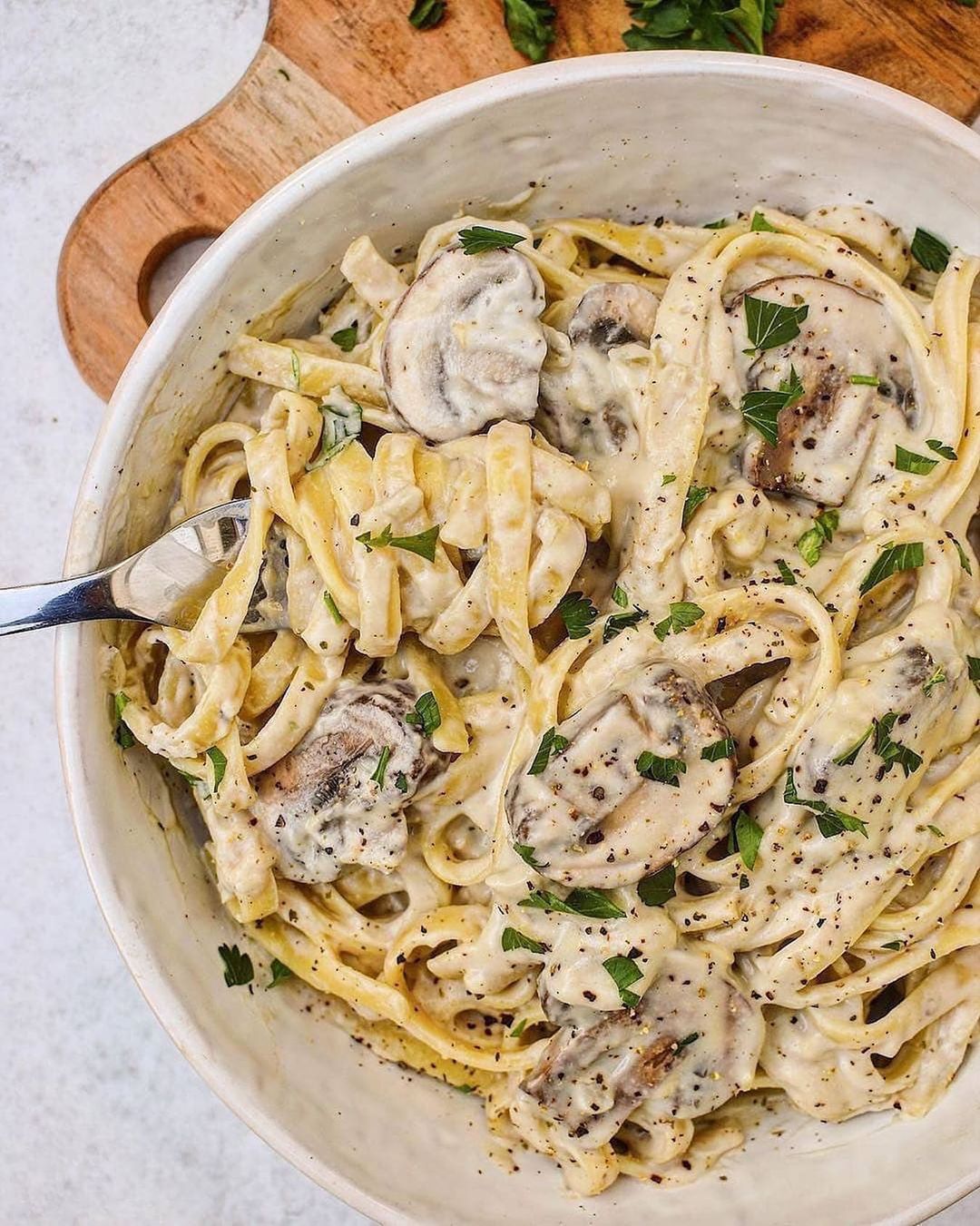 Vegan Fettuccine Alfredo