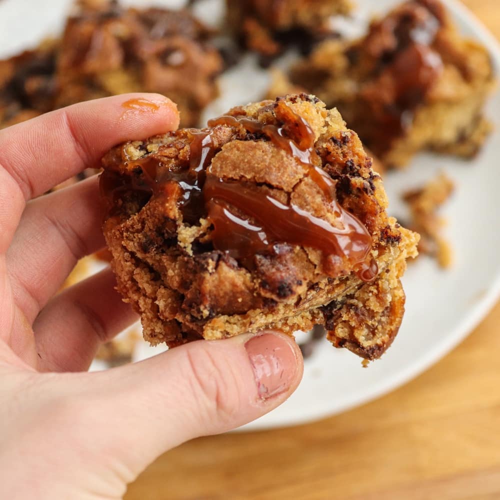 Salted Caramel Cookie Bars