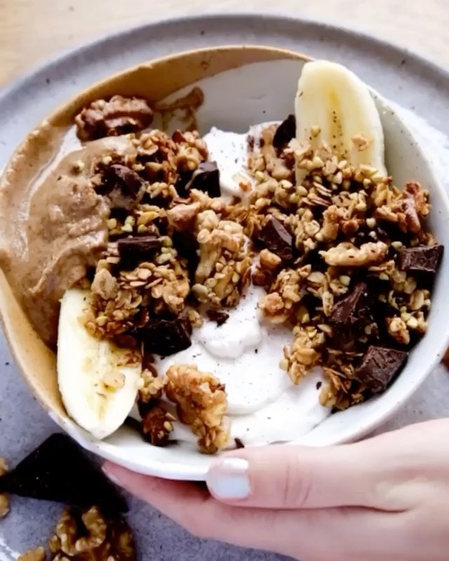 Chunky Monkey Granola Breakfast Bowl