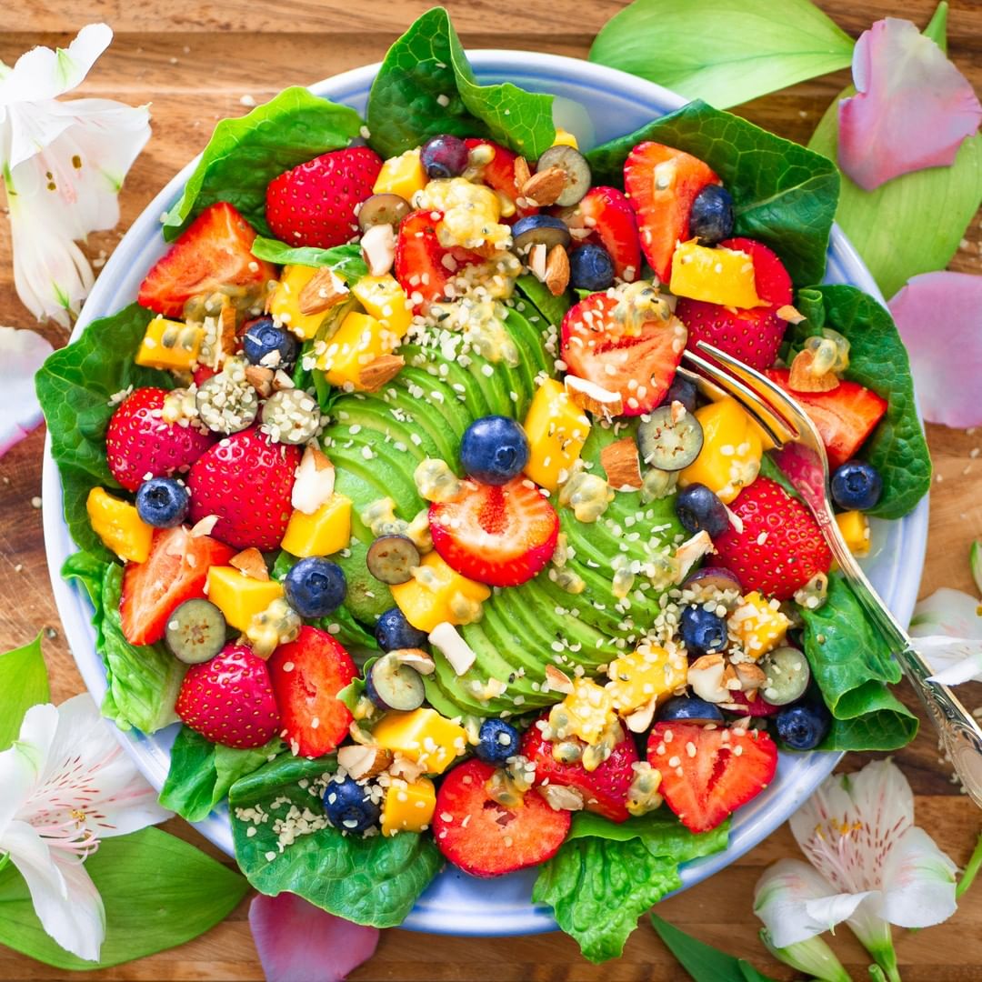 My Favorite Summer Salad with Avocado and Berries