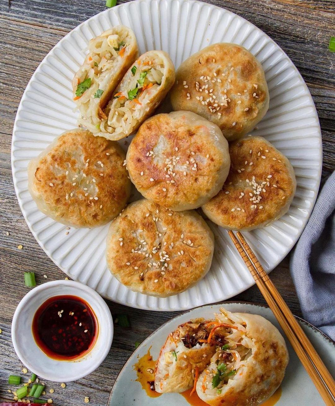 Pan-Fried Daikon Radish Buns