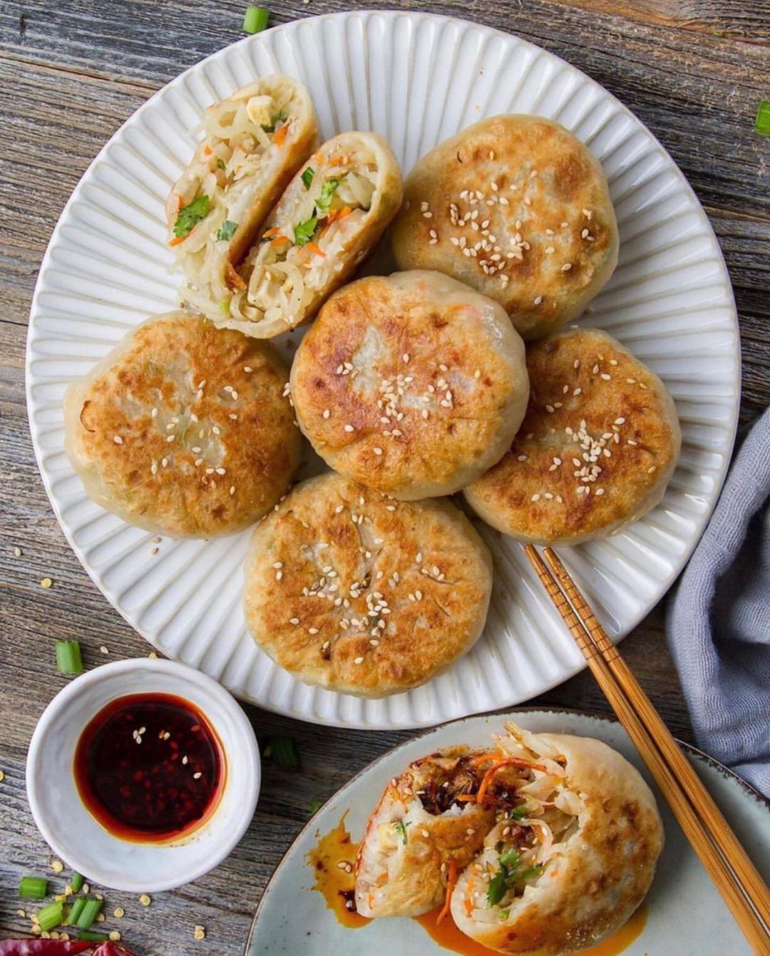 Pan-Fried Daikon Radish Buns