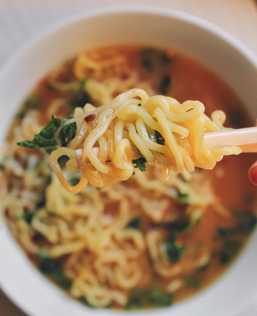 Easy Miso Ramen Soup with Kale