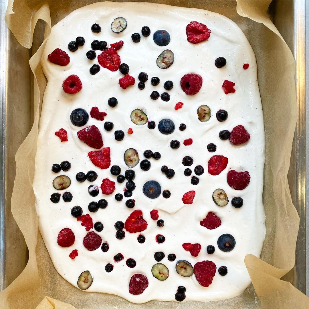 Two-Ingredient Frozen Coconut Yogurt Bark
