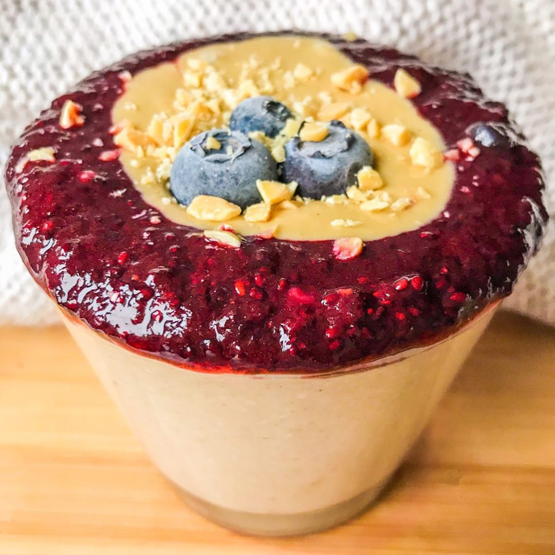 Peanut Butter and Jelly Overnight Oats