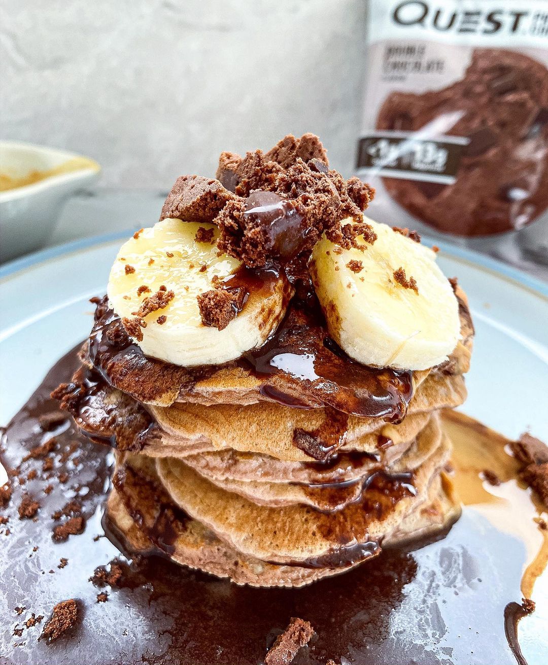 Chocolate Cookie Protein Pancakes