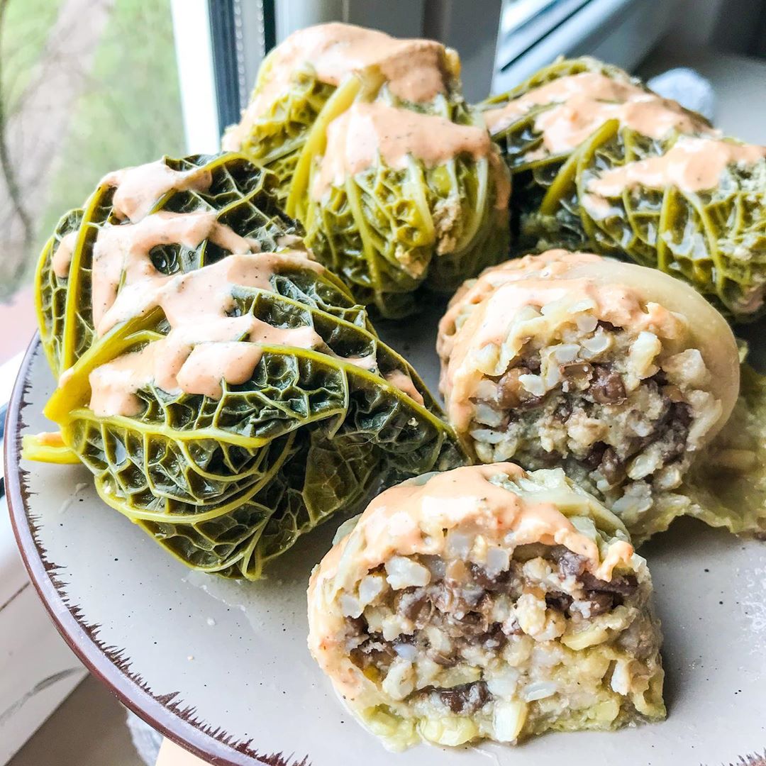 Vegan Stuffed Cabbage Rolls
