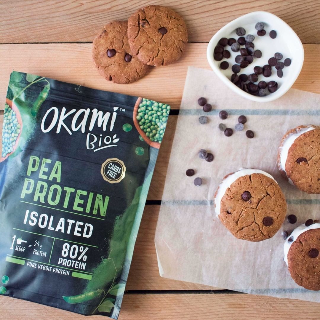 Pea Protein Ice Cream Cookie Sandwich