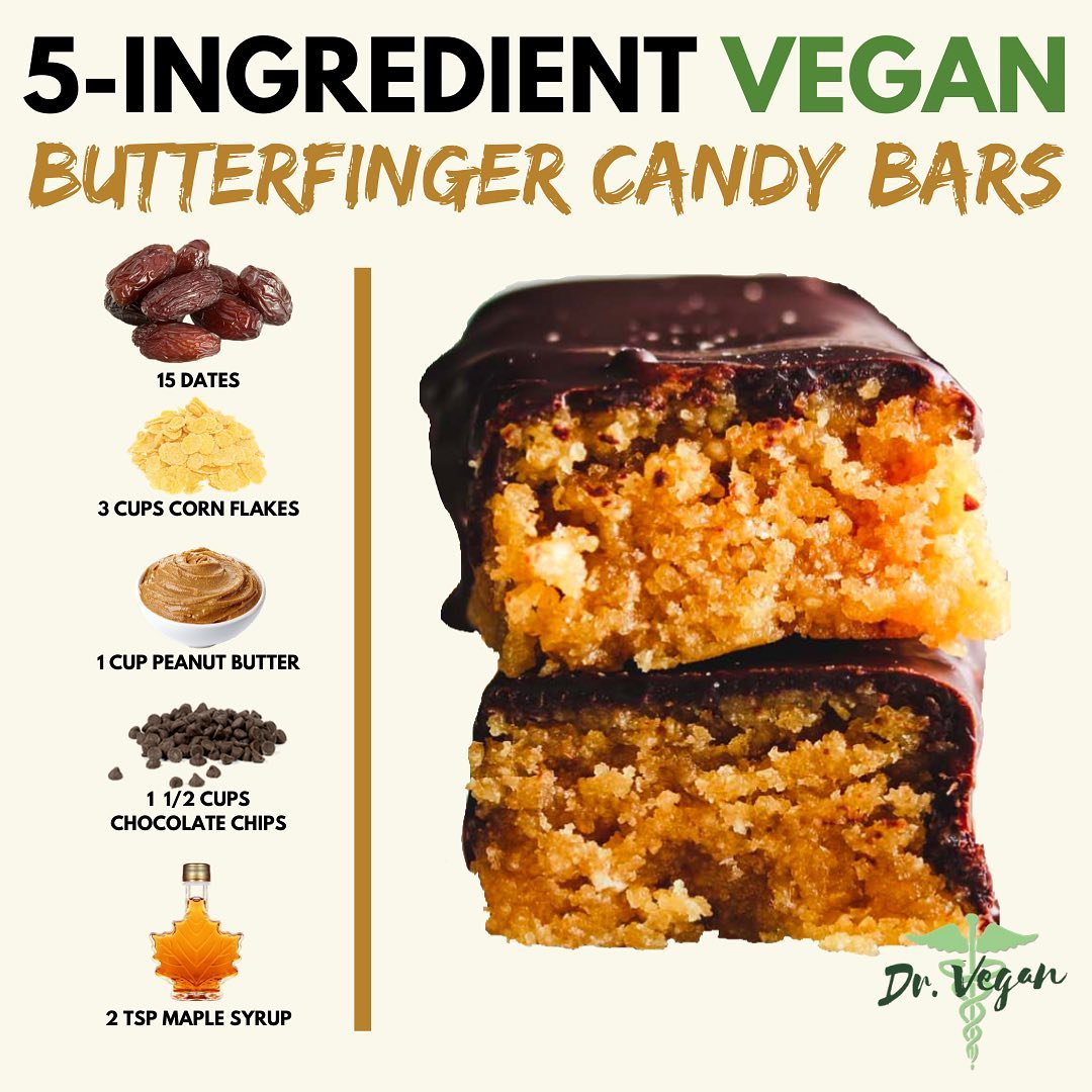 Vegan Butterfinger Candy Bars