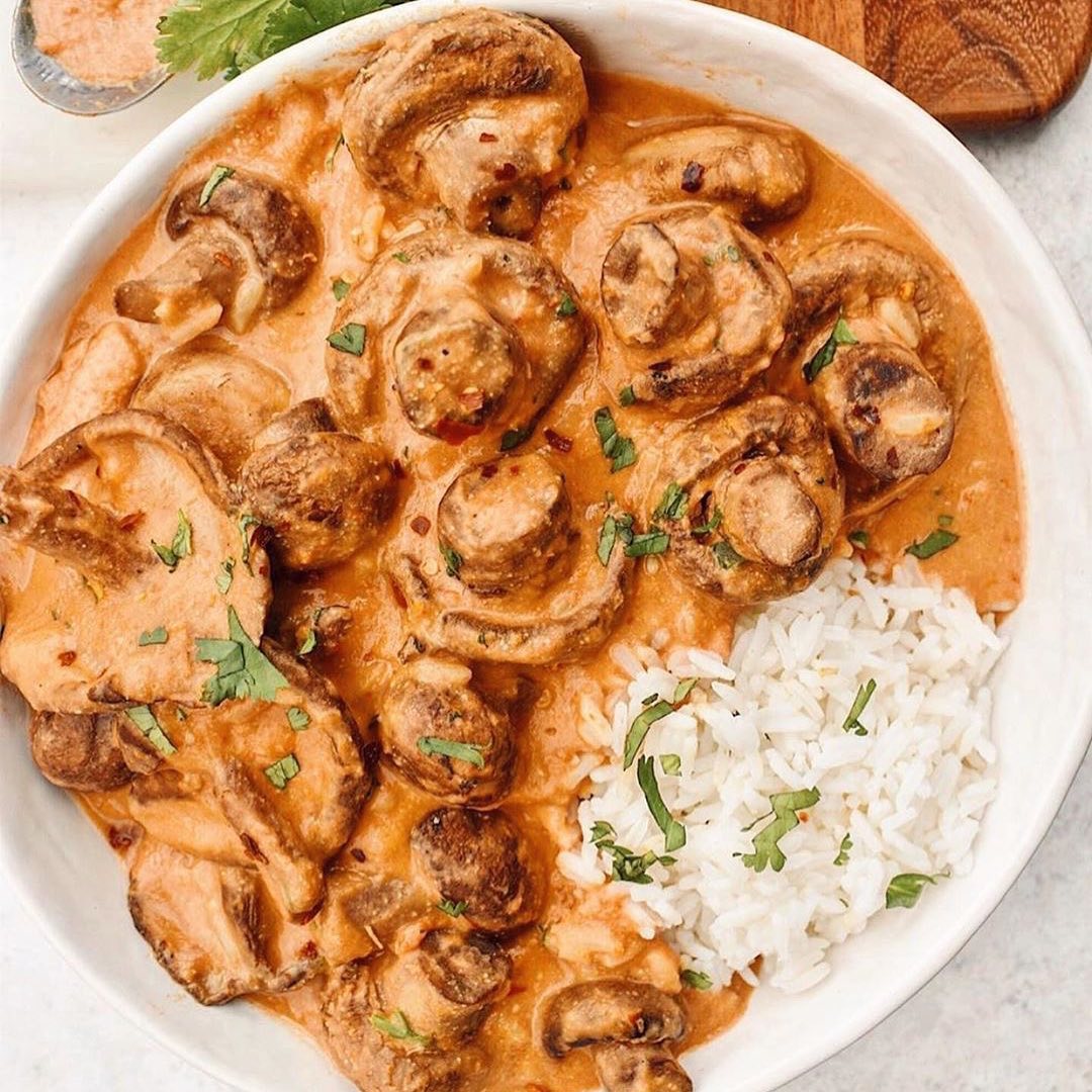 Sun Dried Tomato Creamed Mushrooms