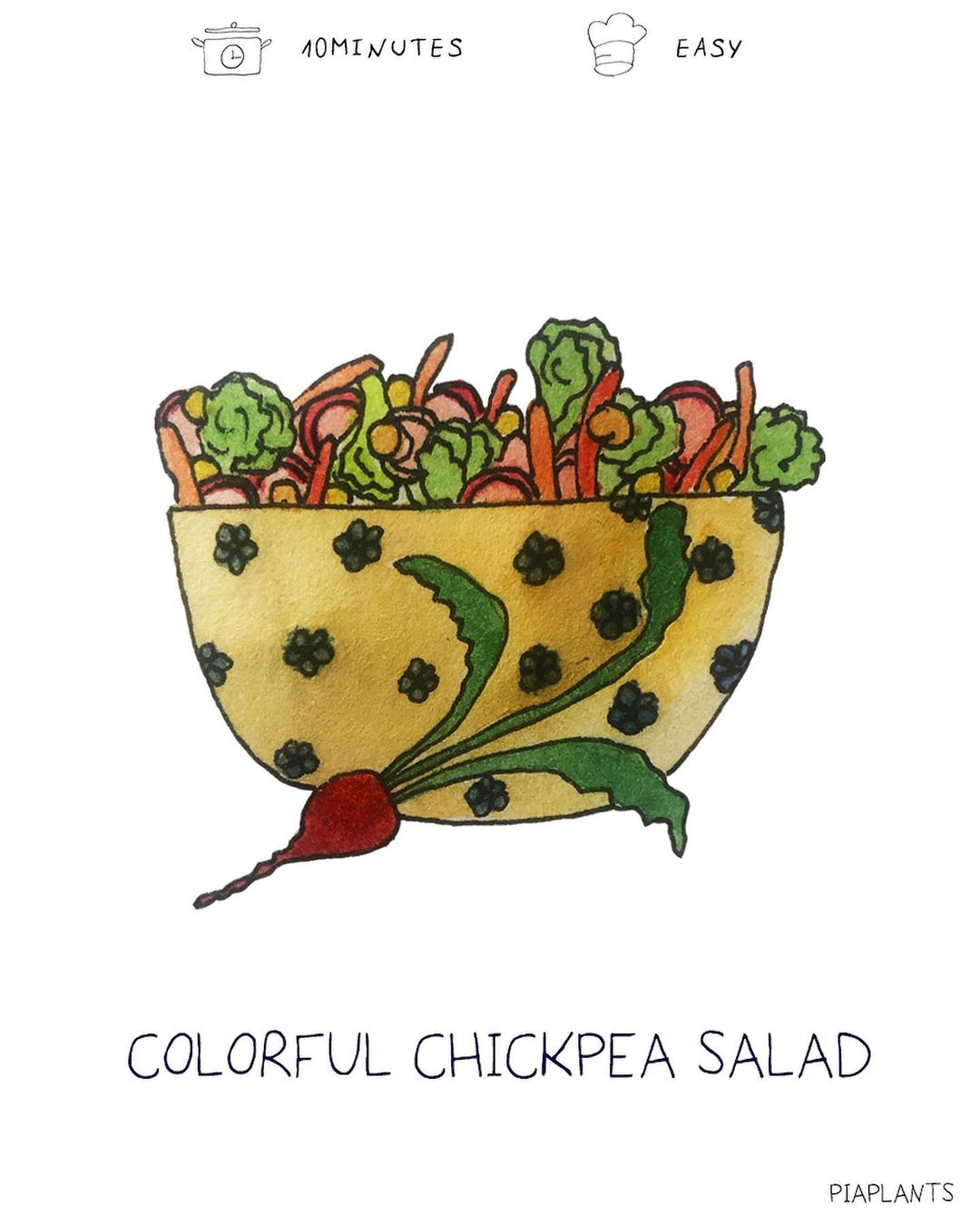 Colorful Chickpea and Vegetable Salad