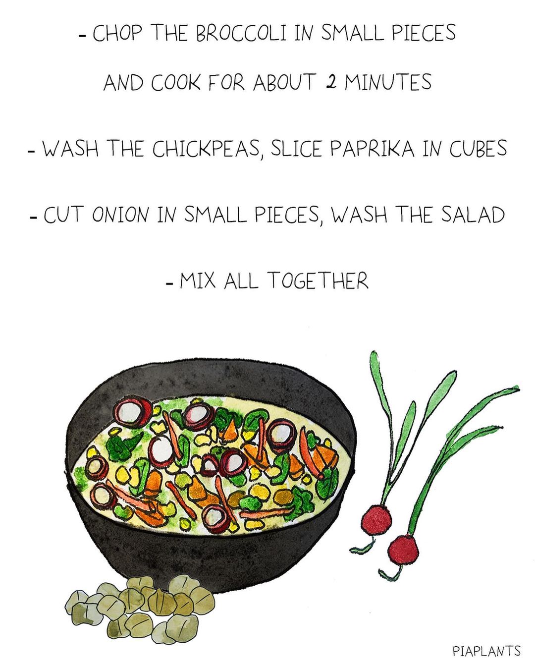 Colorful Chickpea and Vegetable Salad