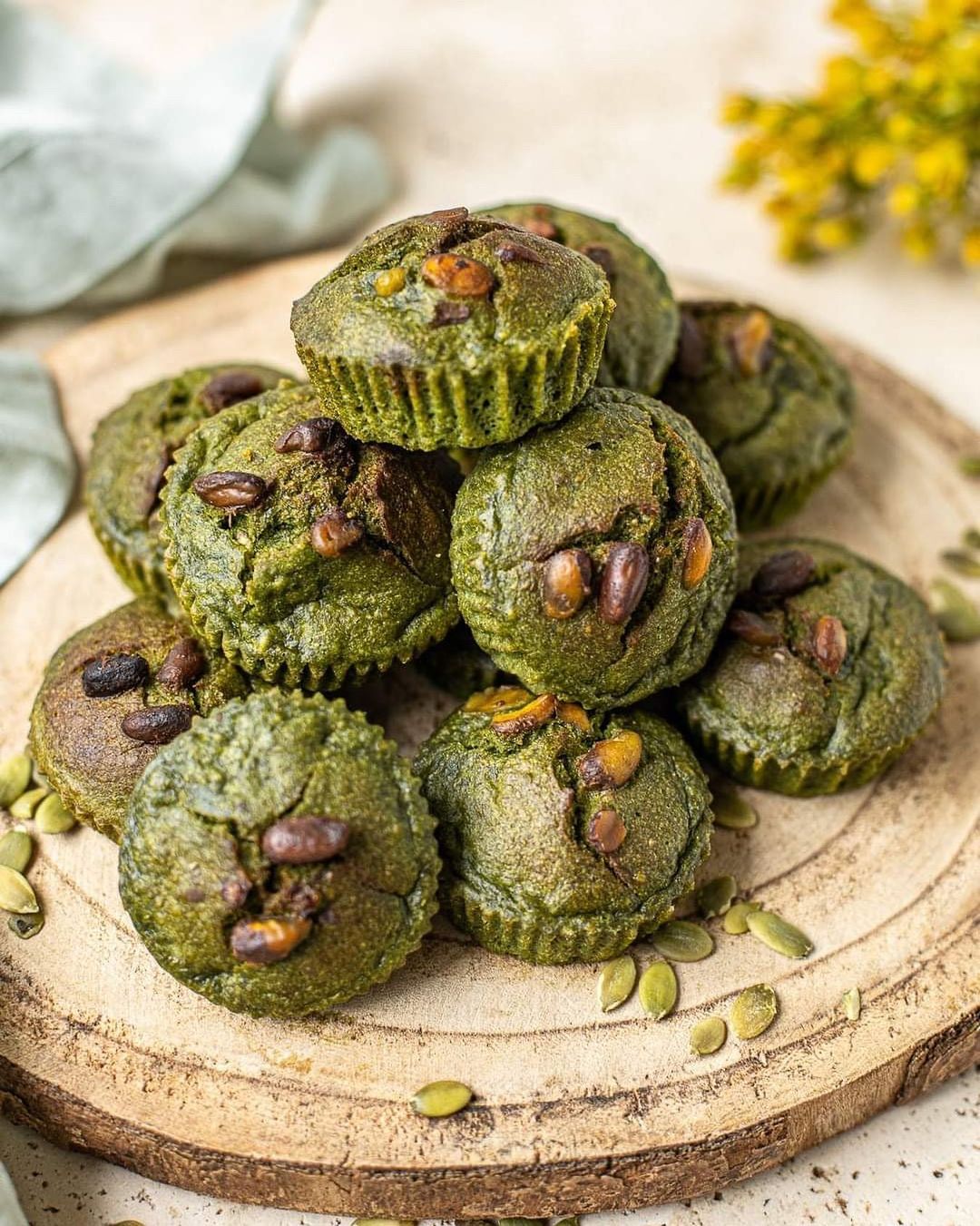 Spinach and Banana Muffins