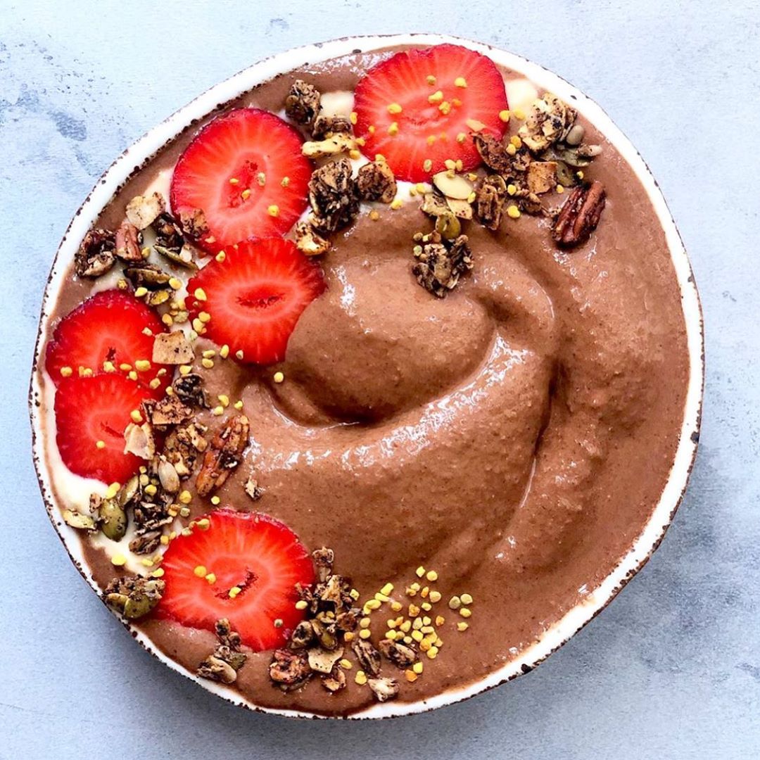 Chocolate Sweet Potato Smoothie with Collagen Booster