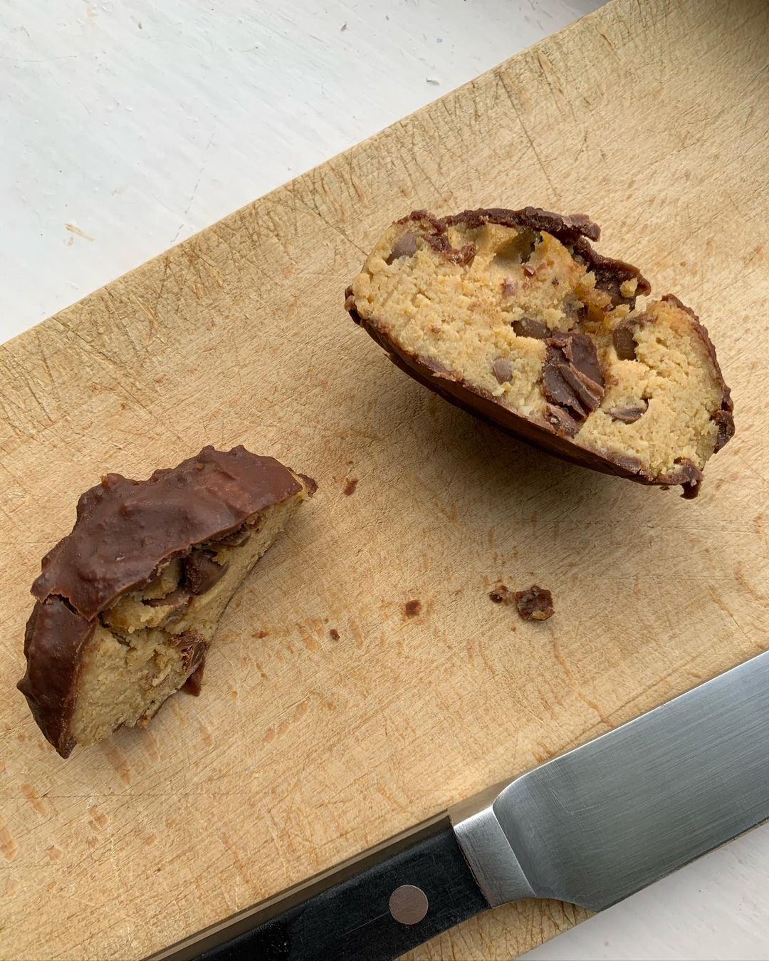 Vegan Cookie Dough Stufed Easter Eggs