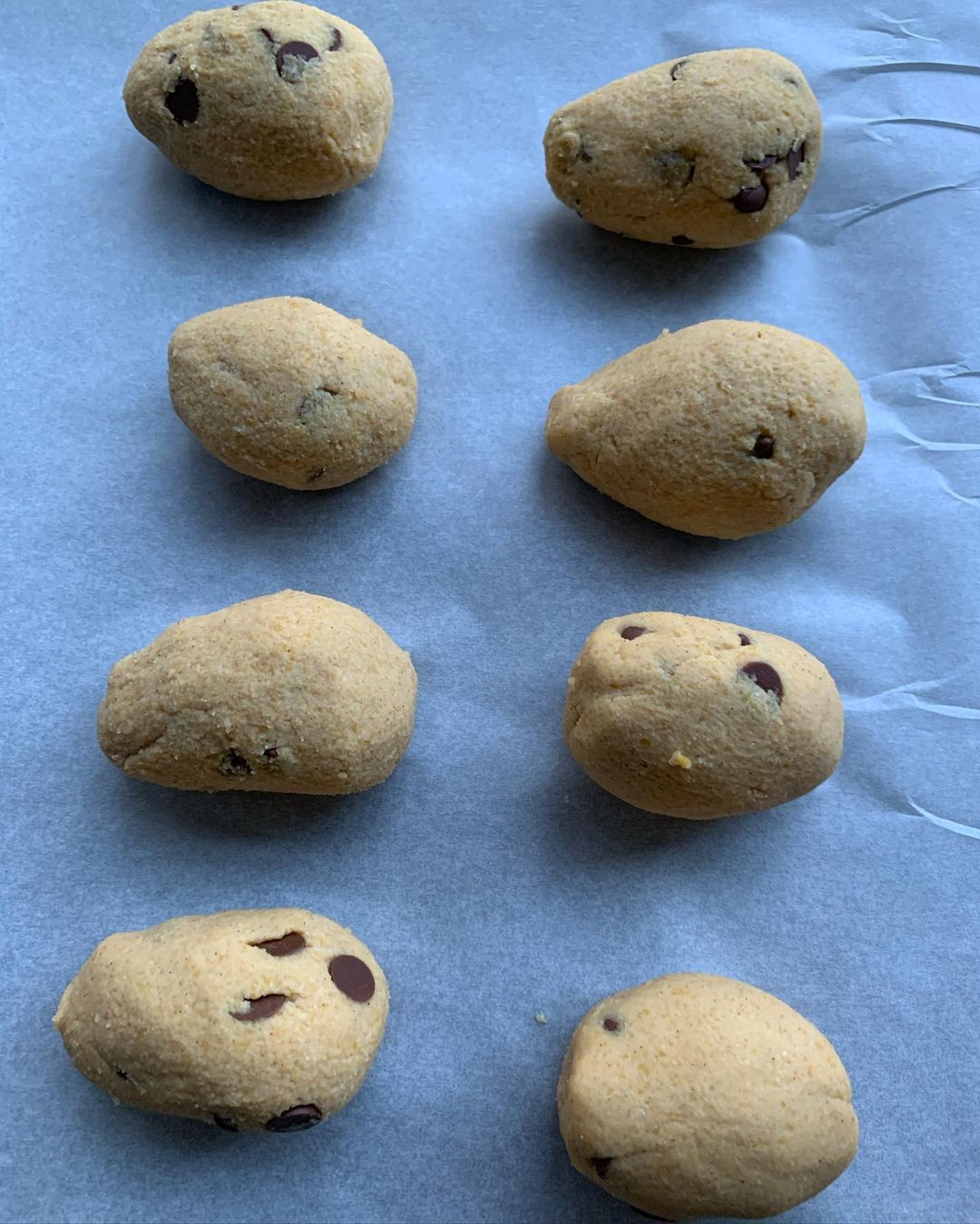 Vegan Cookie Dough Stufed Easter Eggs
