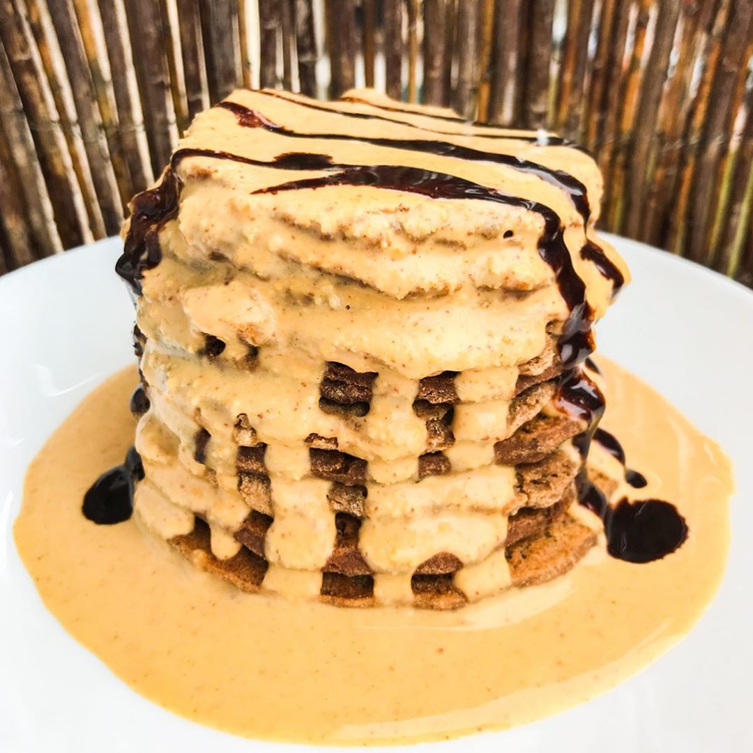 Chocolate Peanut Butter Pancakes