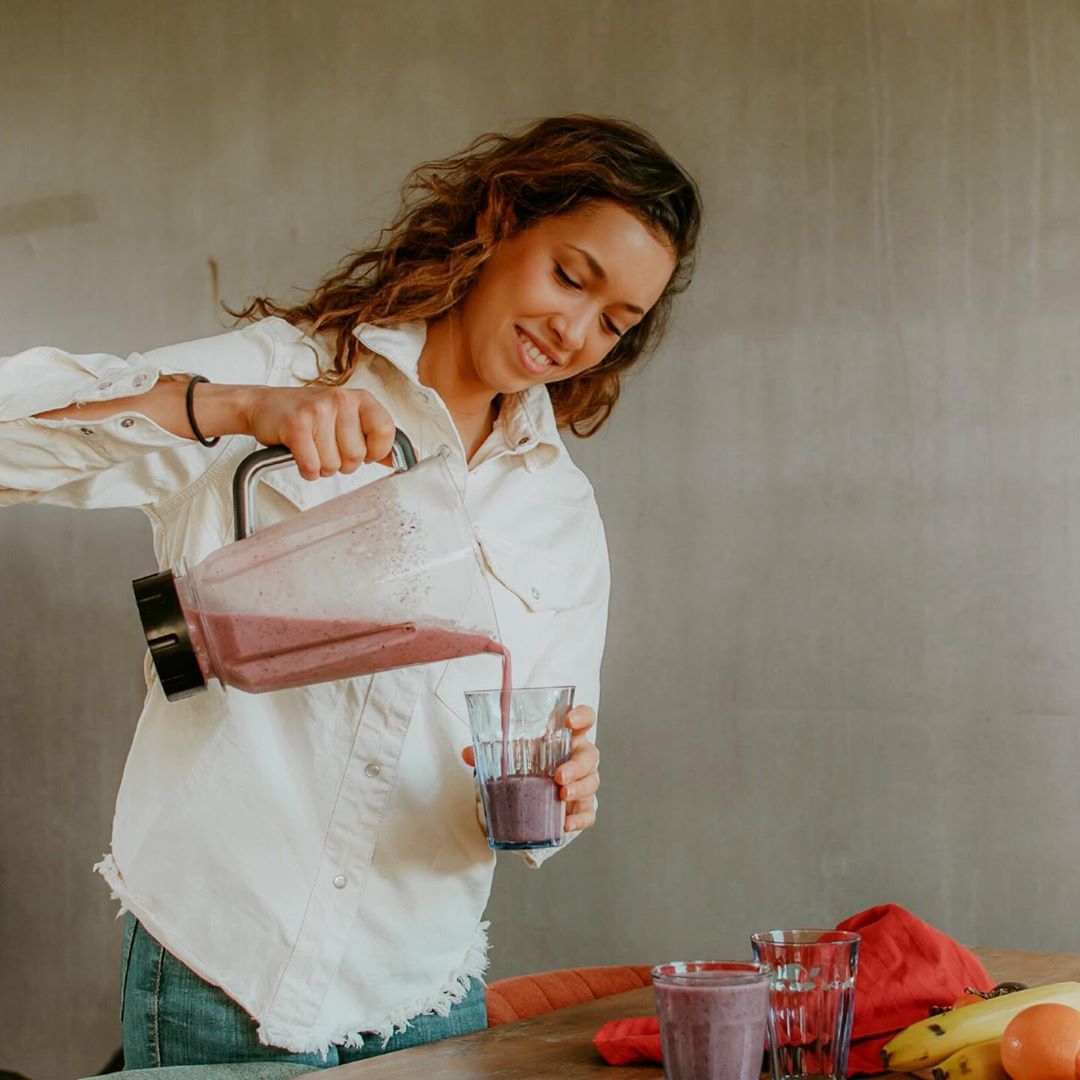 Refreshing Pink Vegan Smoothie for Self-Care
