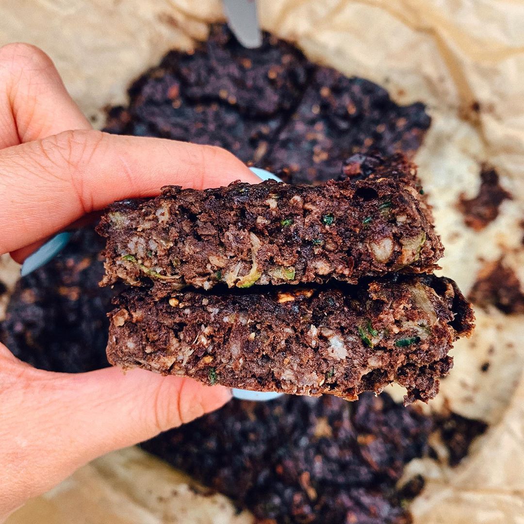 Fudgy Chocolate Zucchini Brownies