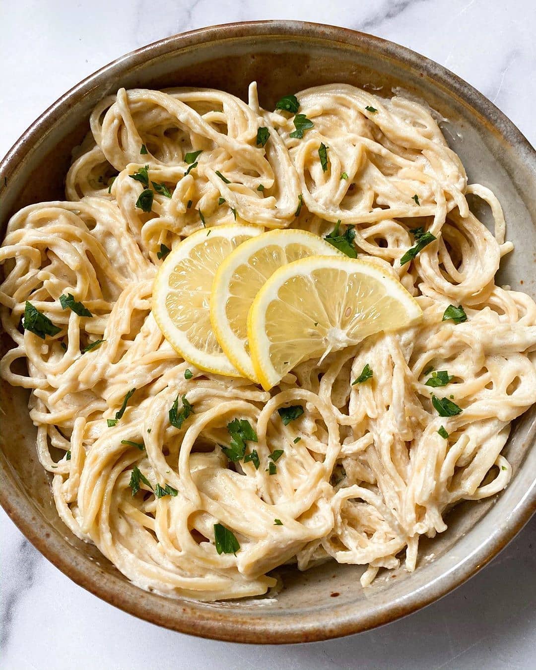 Vegan Creamy Lemon Spaghetti