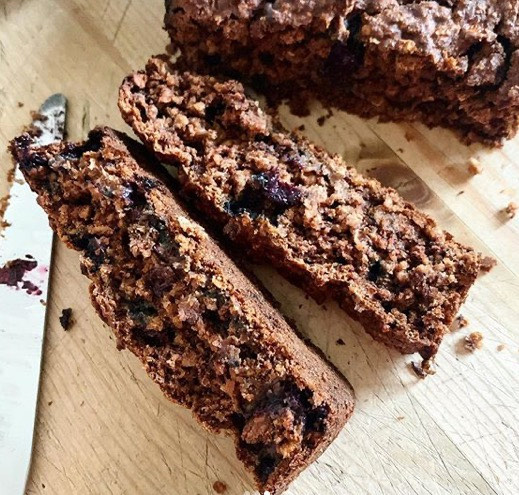 Blueberry Peanut Butter Banana Bread