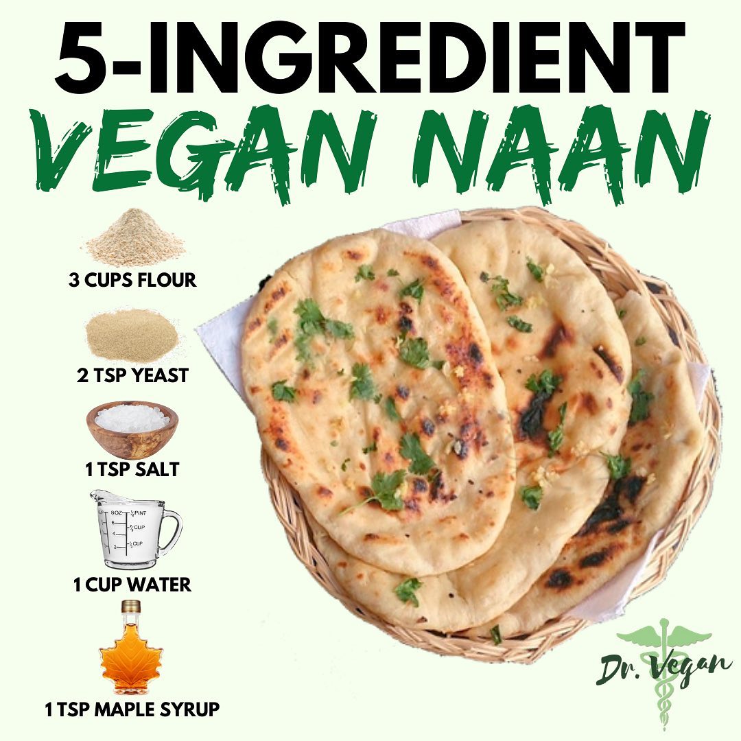 Homemade Vegan Naan Bread
