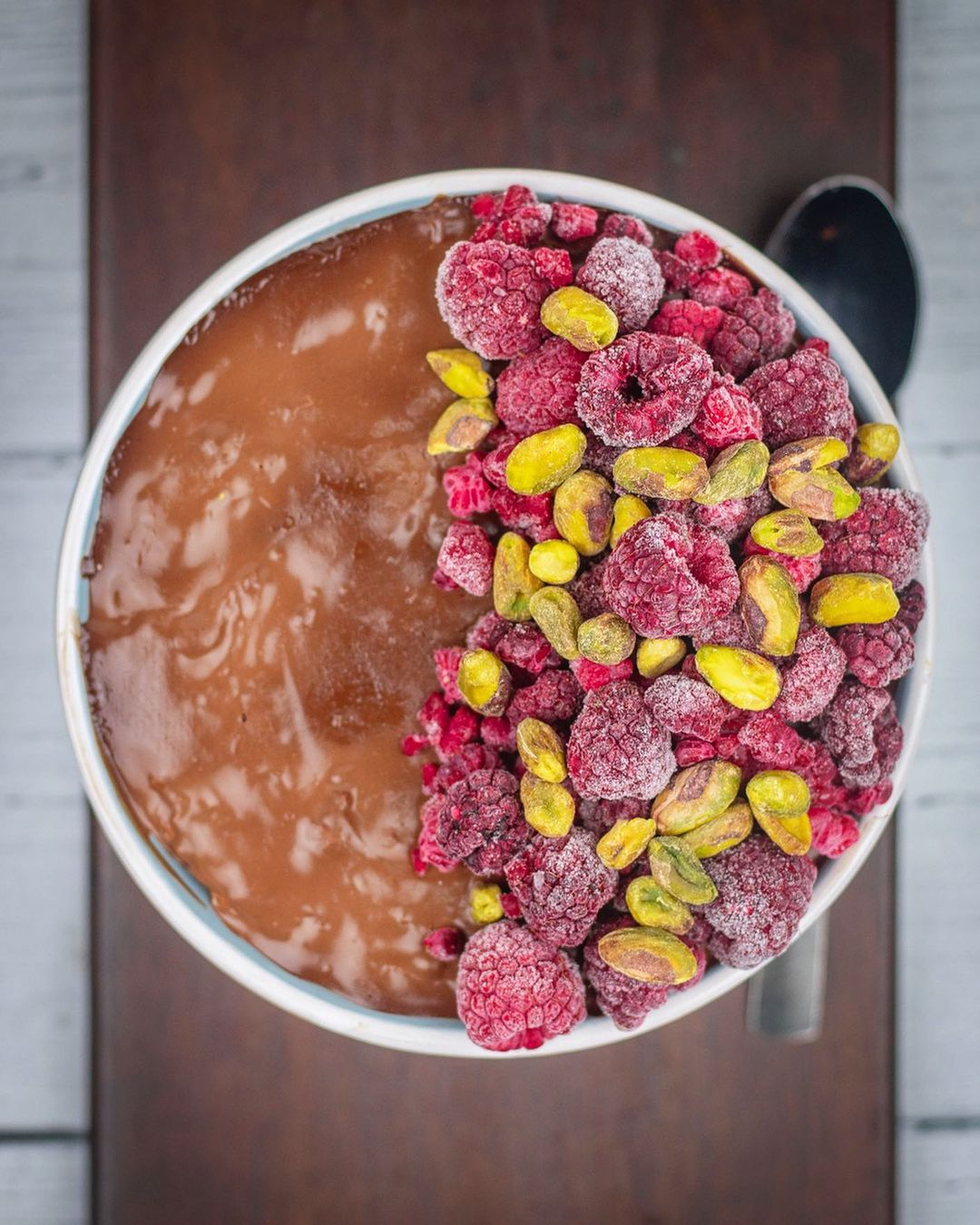 Chocolate Topped Chilled Oats