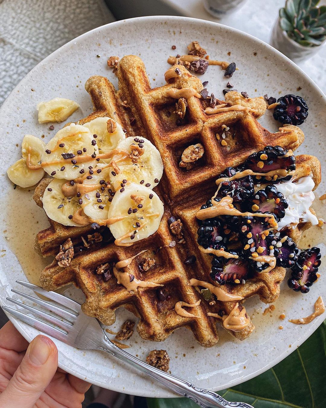 Paleo Sweet Potato Waffle