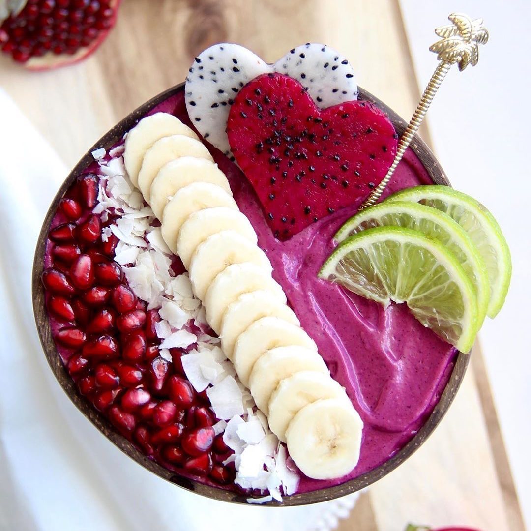 Pink Pitaya and Avocado Smoothie
