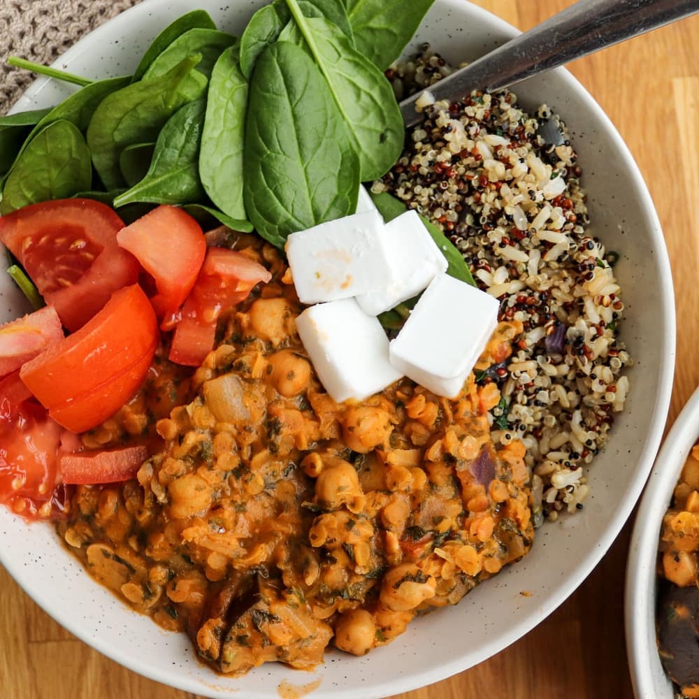 Eggplant Red Lentil Coconut Curry Soup