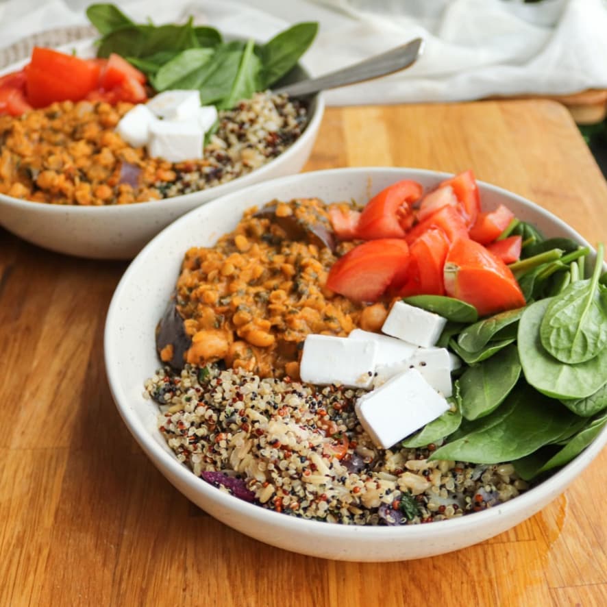 Eggplant Red Lentil Coconut Curry Soup