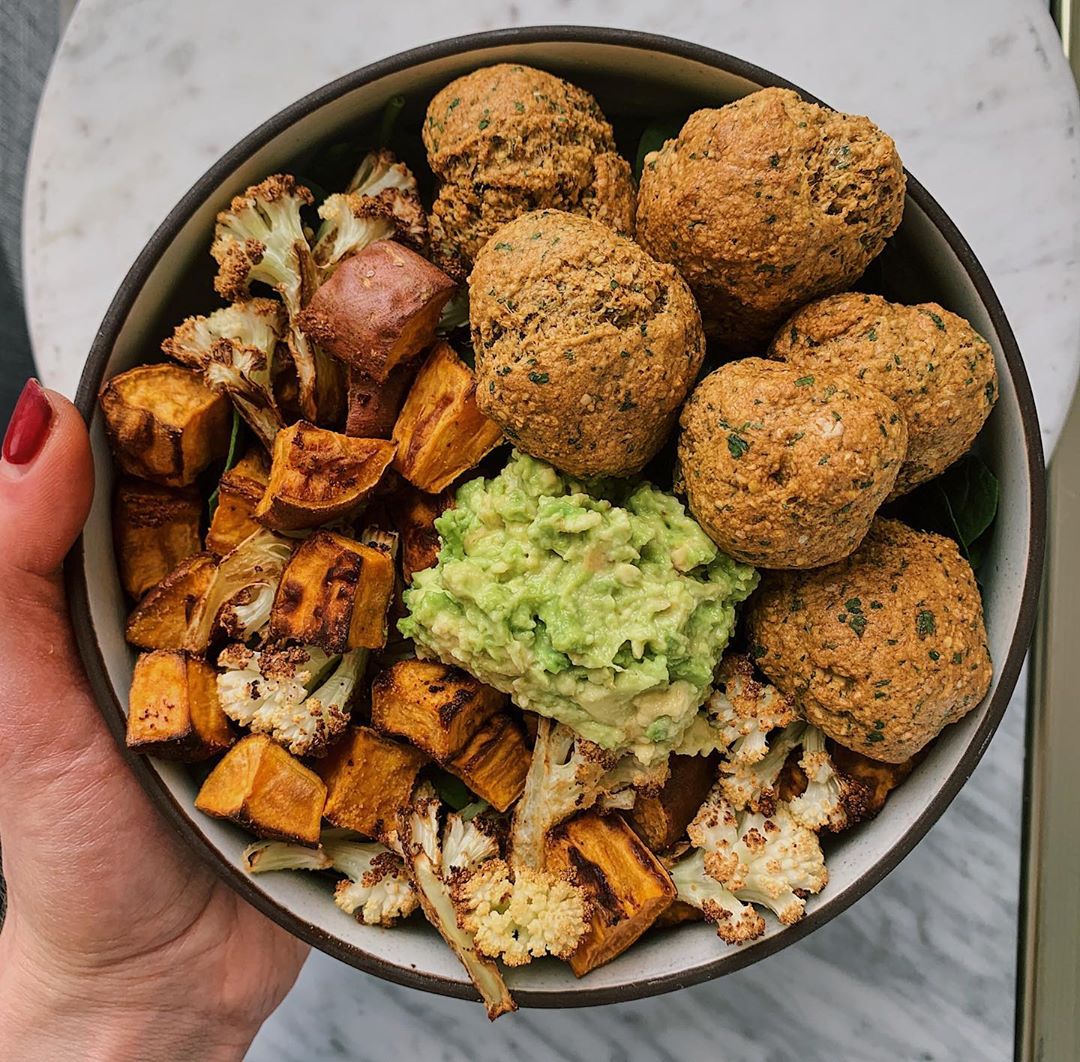 Vegan Air Fried Falafel Bowl