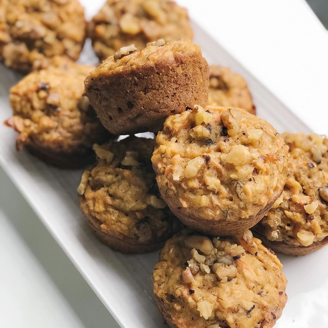 Healthy Fruit and Veggie Breakfast Muffins