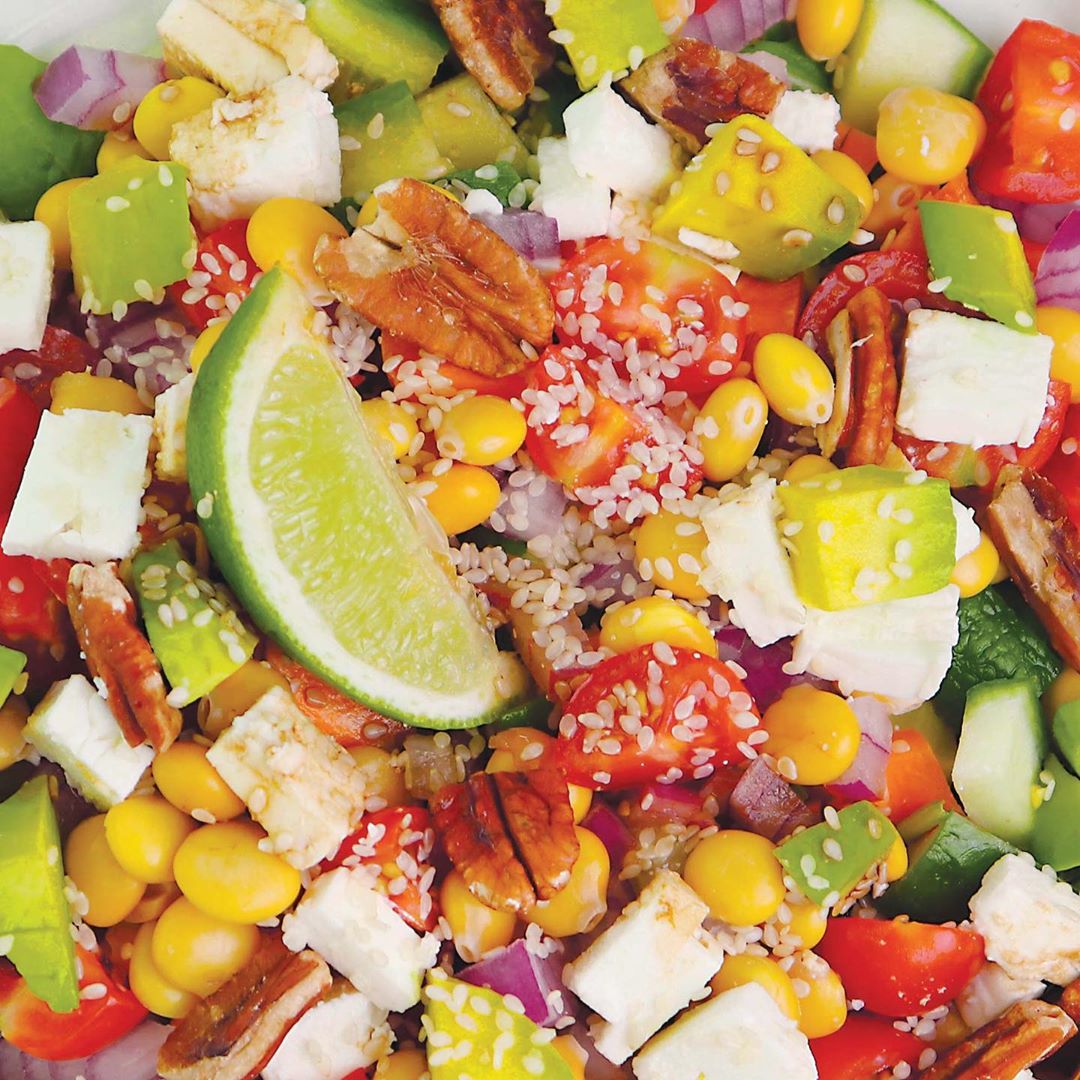 Lupin Bean Salad with Fresh Vegetables